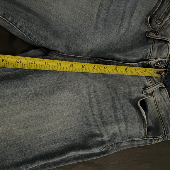 Seven Cropped Distressed Wide Fray Hem Jeans - Picture 8 of 9